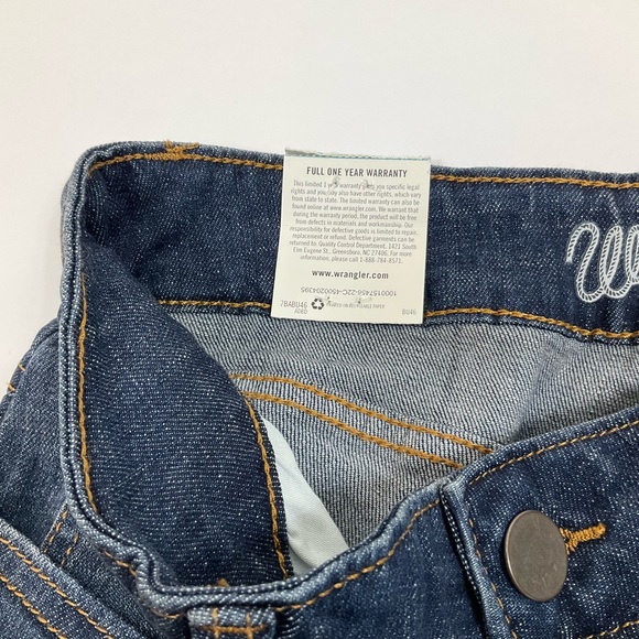 Wrangler Boot Cut Jeans Denim Womens 9x34 Blue New - Picture 10 of 11